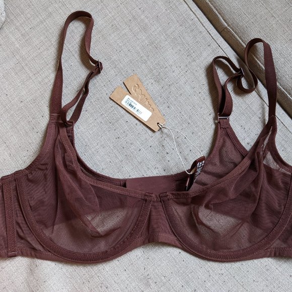 NWT SKIMS ULTRA FINE MESH UNDERWIRE SCOOP BRA - Picture 2 of 3